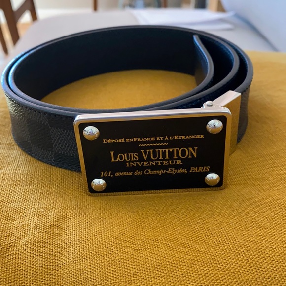 LUXURY GOODS-  men’s LV Neo inventeur leather belt - Picture 1 of 5